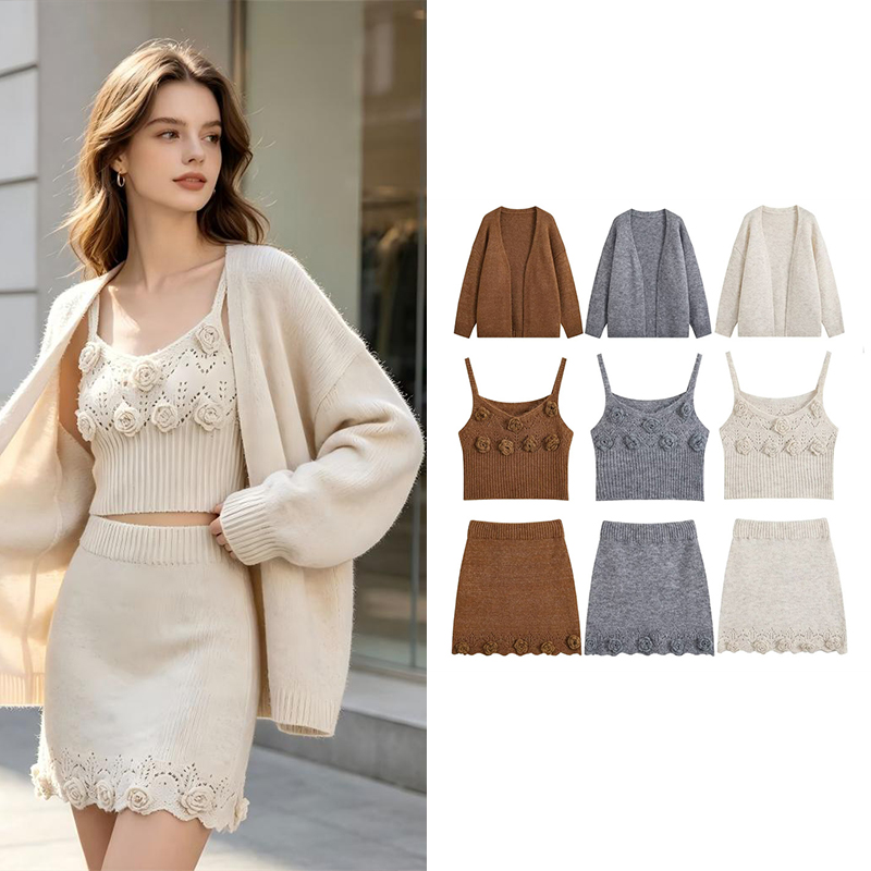 Shorts - Guobioziy 2026 New Women's 3-Piece Knit