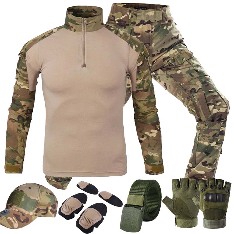 MC Outdoor Tactical Suits Mult - Tactical Military Shirt Cargo 评论和价格