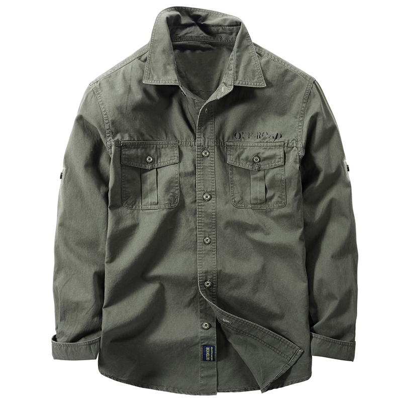 New Men's Spring Multi-pocket  - Tactical Military Shirt Cargo 评论和价格