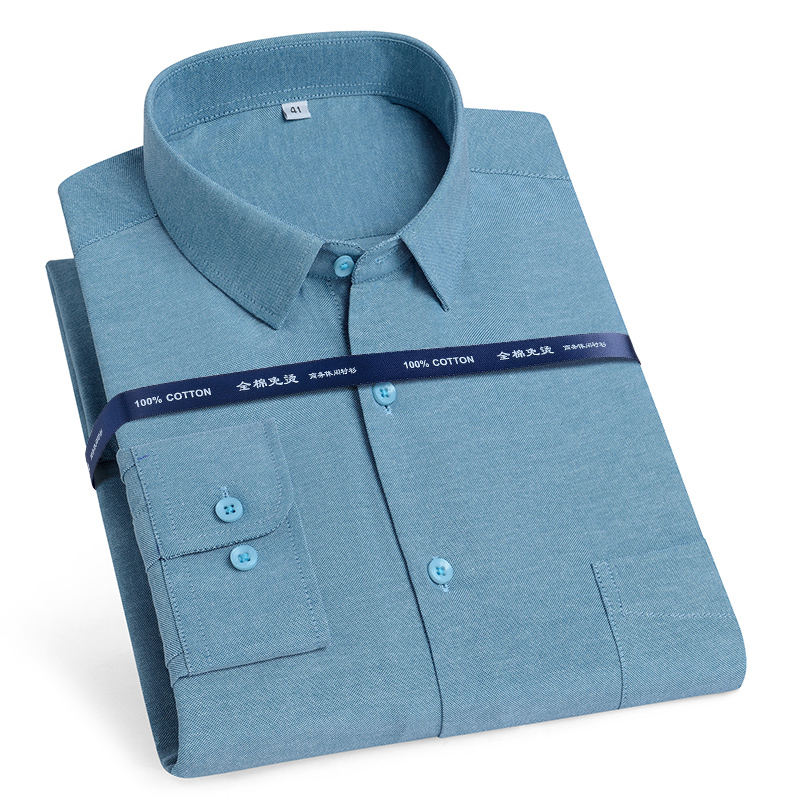 Oversize 11XL 10XL 9XL  Qualit - Oxford Cotton Casual Shirt Business 评论和价格
