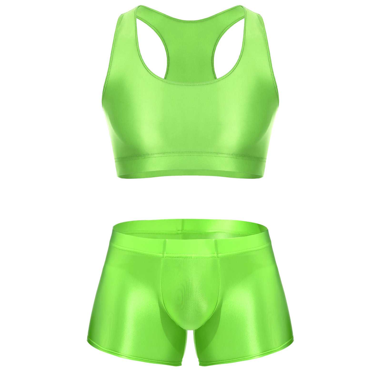Men Glossy Stretchy Fitness Ou - Underwear 评论和价格
