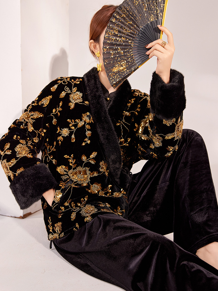 New Chinese Style Winter Women - Jackets 评论和价格