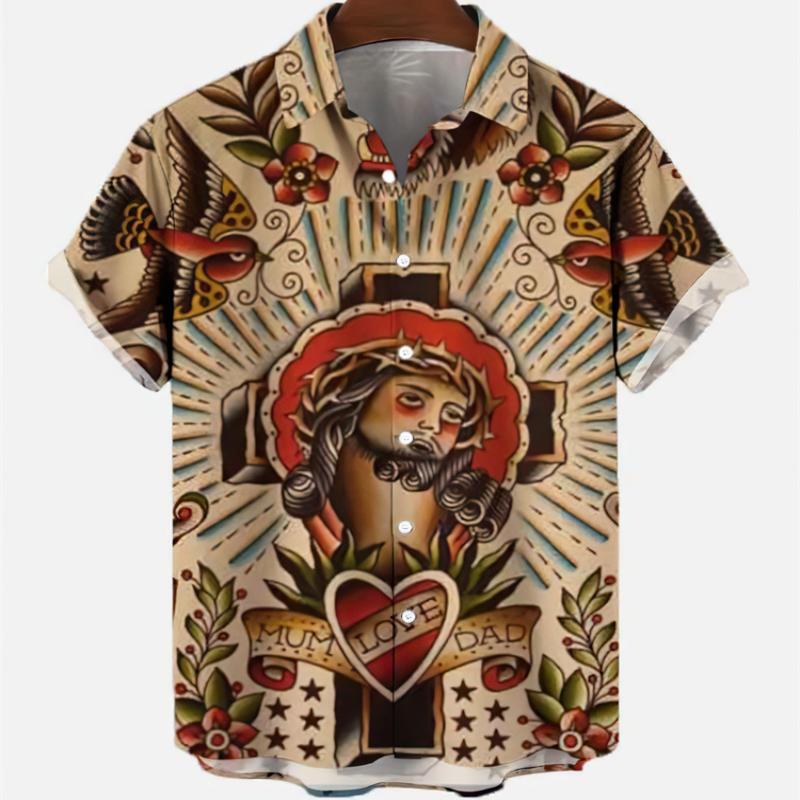 Hawaiian Men's Vintage Summer  - Vintage Hawaiian Floral Shirt 评论和价格