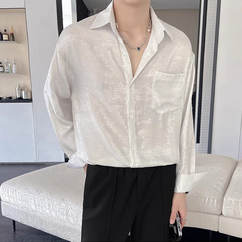 Sexy Silk Satin Shirts for Men - Mens Satin Silk Dress Shirt 评论和价格