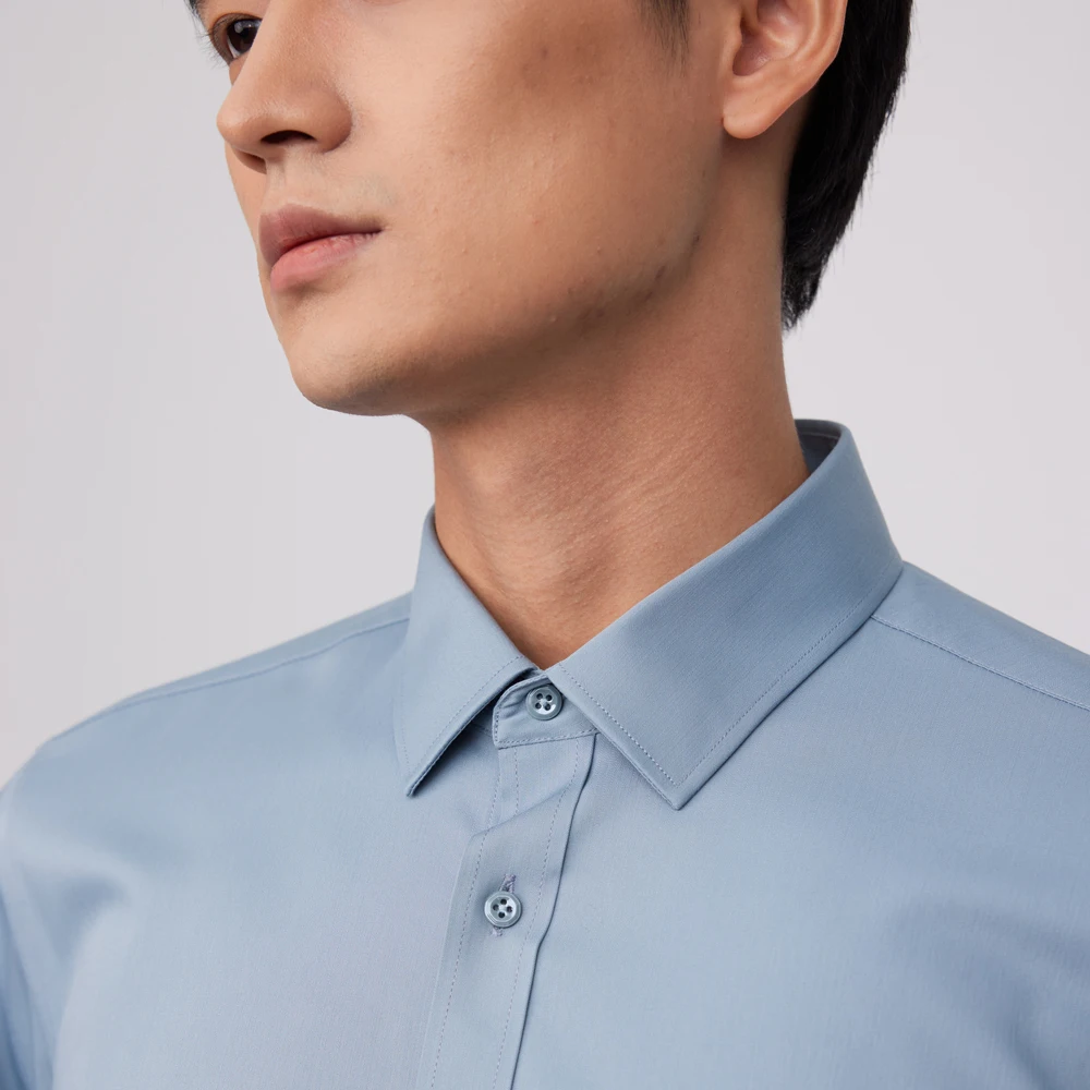 Men's Business Non-Iron Shirt  - Breathable Bamboo Fiber Shirt Non Iron 评论和价格