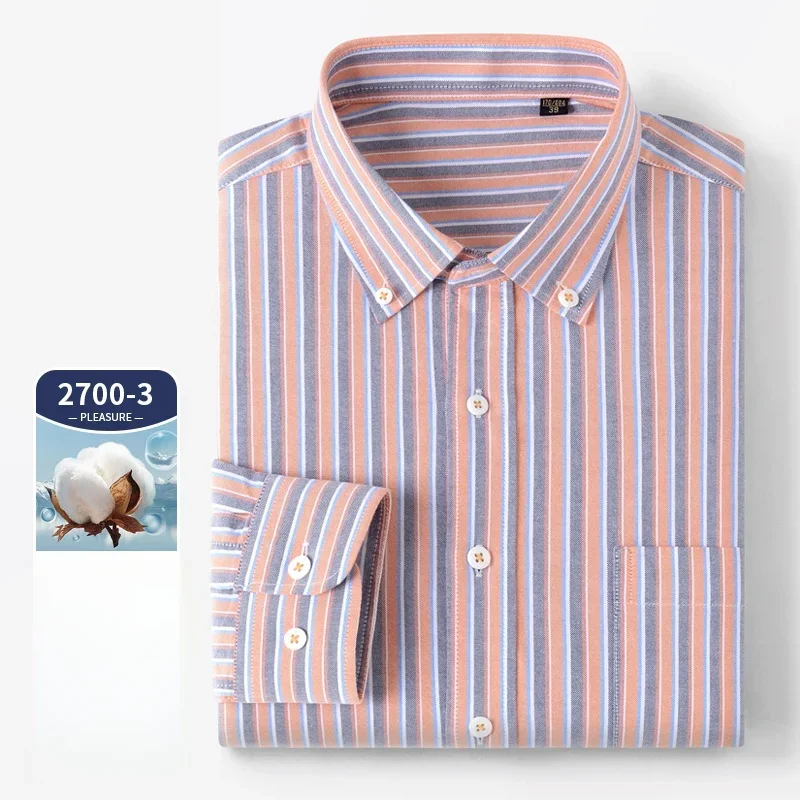 High Quality Long sleeve Shirt - Oxford Cotton Casual Shirt Business 评论和价格