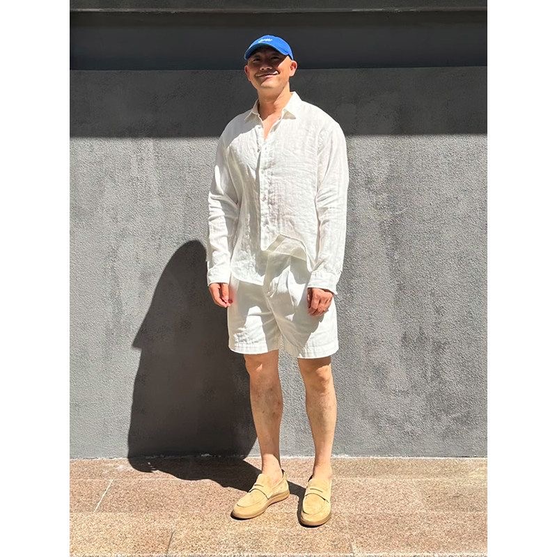 Light Luxury Men's Linen Sun P - Mens Linen Shirt Long Sleeve 评论和价格