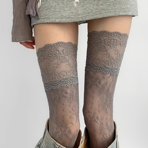 1 Pair Women's Over-Knee Socks - Jeans 评论和价格