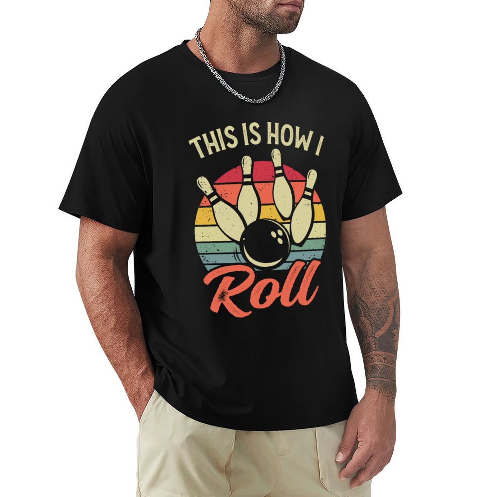 This Is How I Roll Retro Bowli - Short Sleeve Bowling Shirt Retro 评论和价格