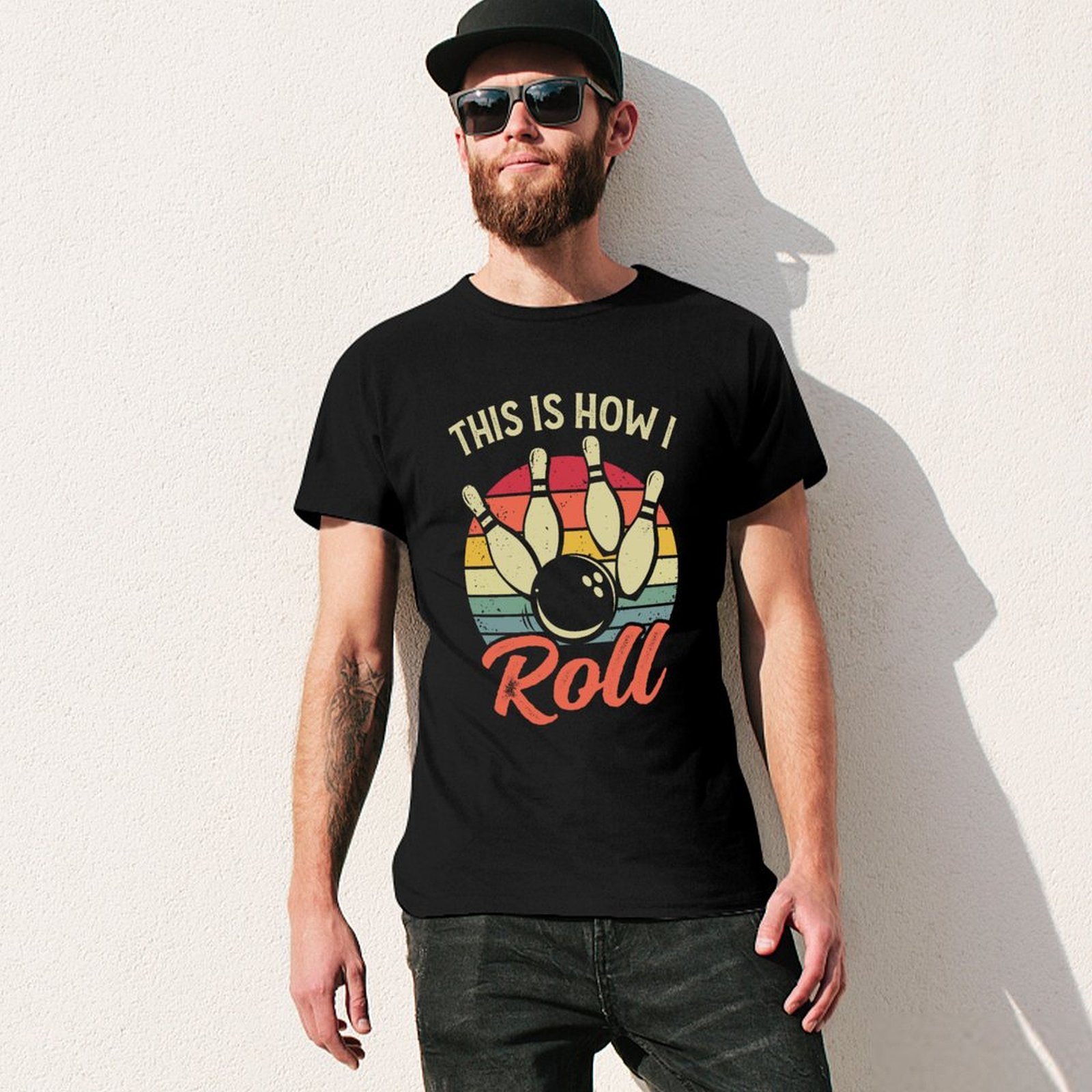This Is How I Roll Retro Bowli - Short Sleeve Bowling Shirt Retro 评论和价格