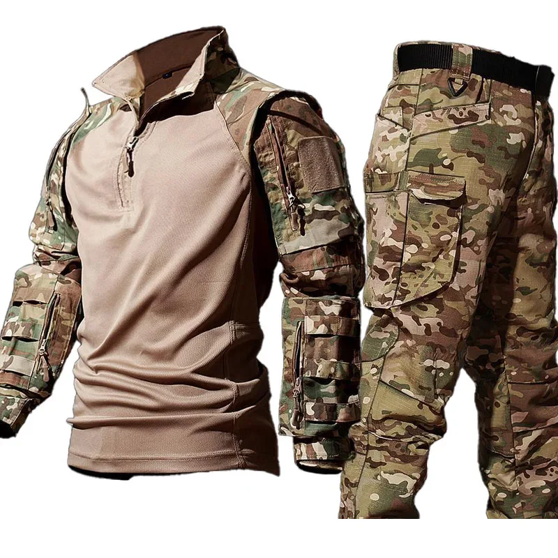 New Tactical Shirt Suit Men Ai - Tactical Military Shirt Cargo 评论和价格