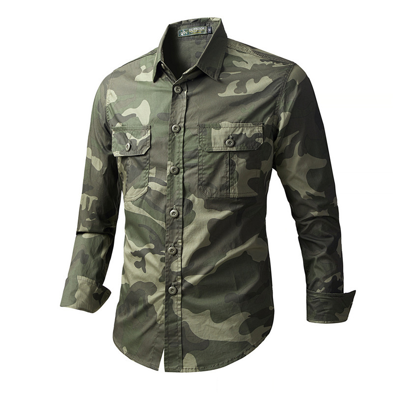 Spring Autumn Men's Tactical C - Tactical Military Shirt Cargo 评论和价格