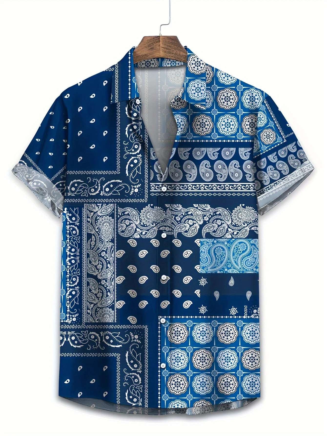 Breathable Thin Fabric Multi S - Vintage Hawaiian Floral Shirt 评论和价格