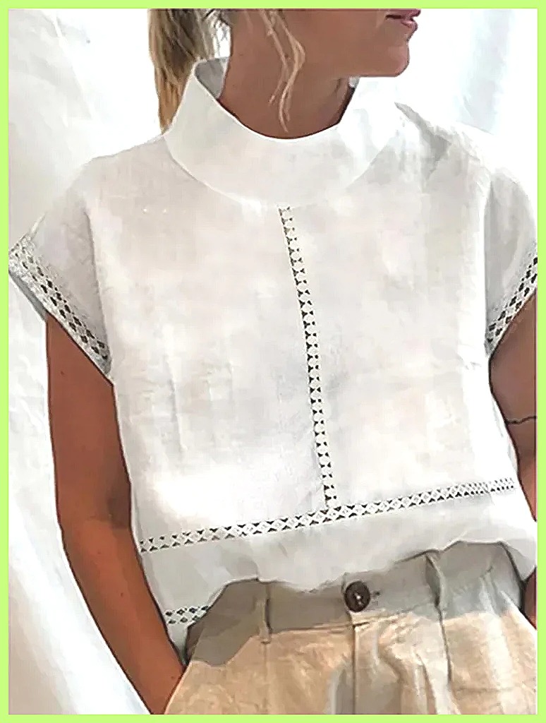 Women's Cotton Linen Pullover  - Shirts 评论和价格