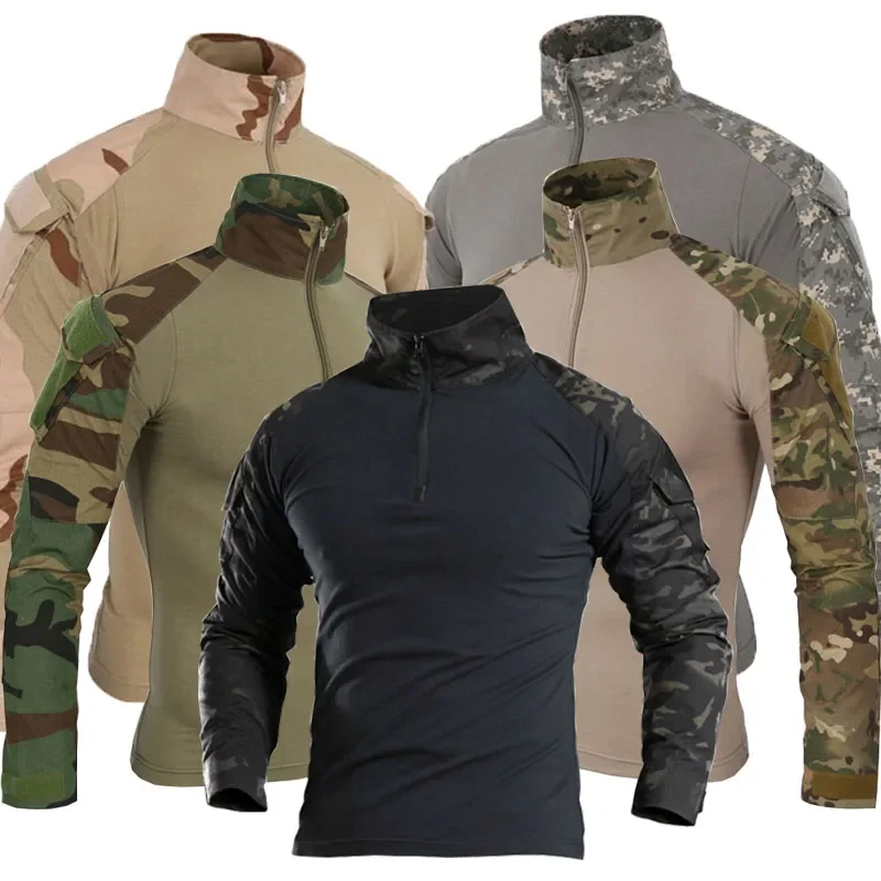 Combat Shirts Camo Cargo Sport - Tactical Military Shirt Cargo 评论和价格