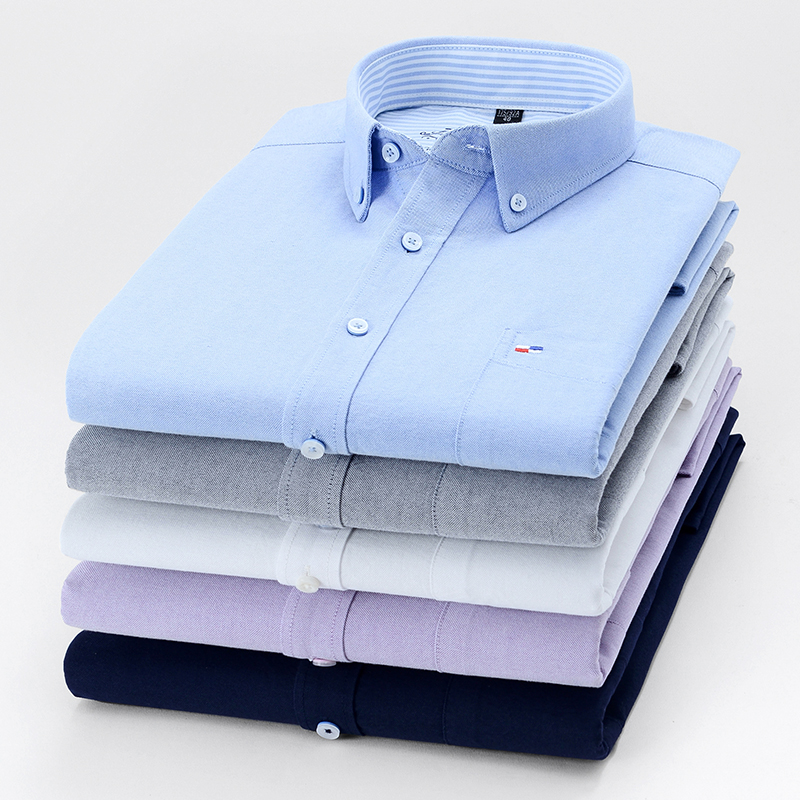 100% Pure Cotton Oxford Men So - Oxford Cotton Casual Shirt Business 评论和价格