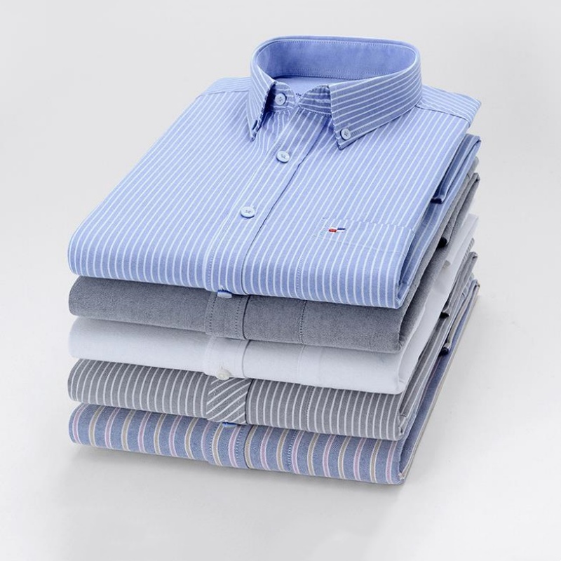 100% Pure Cotton Oxford Men So - Oxford Cotton Casual Shirt Business 评论和价格