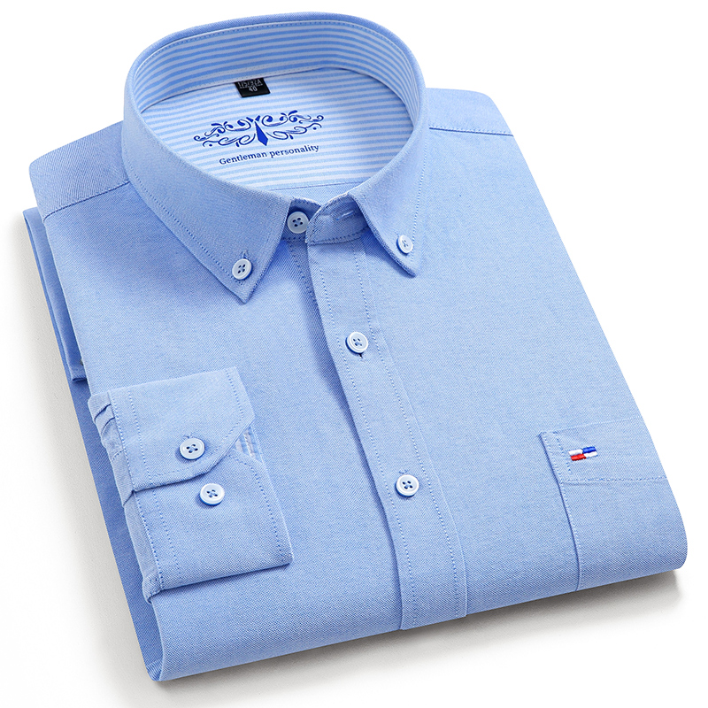 100% Pure Cotton Oxford Men So - Oxford Cotton Casual Shirt Business 评论和价格