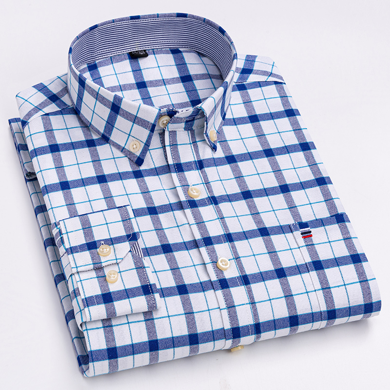 Men's Casual Shirts Cotton Oxf - Oxford Cotton Casual Shirt Business 评论和价格