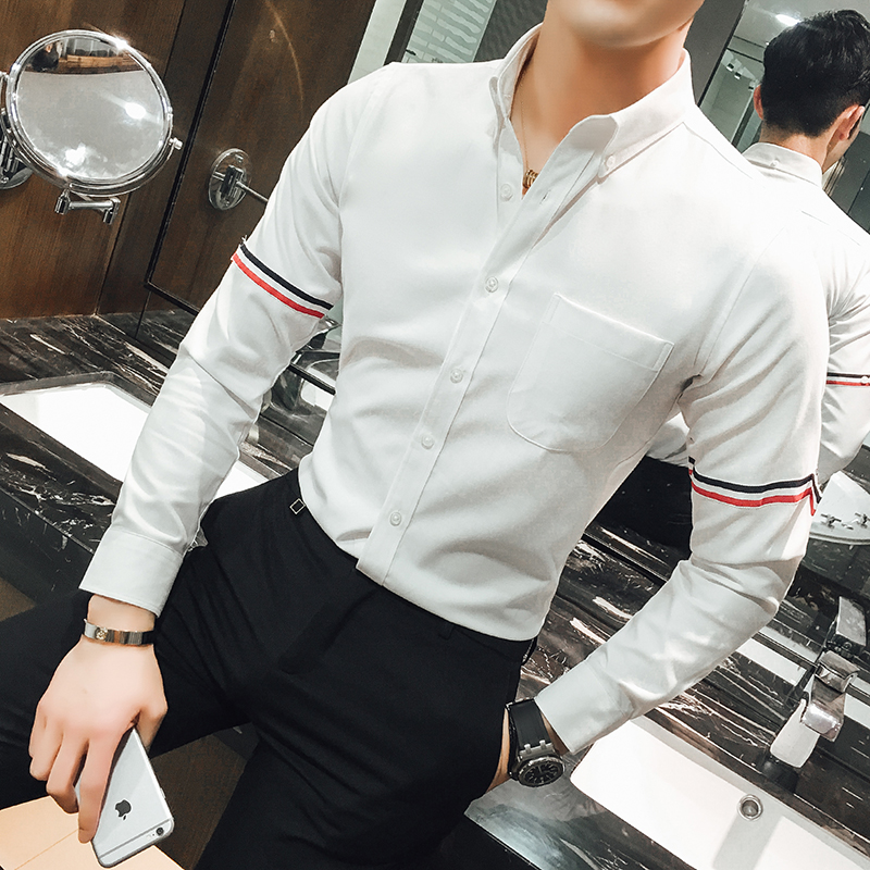 Men's shirt - Oxford cotton bl - Oxford Cotton Casual Shirt Business 评论和价格