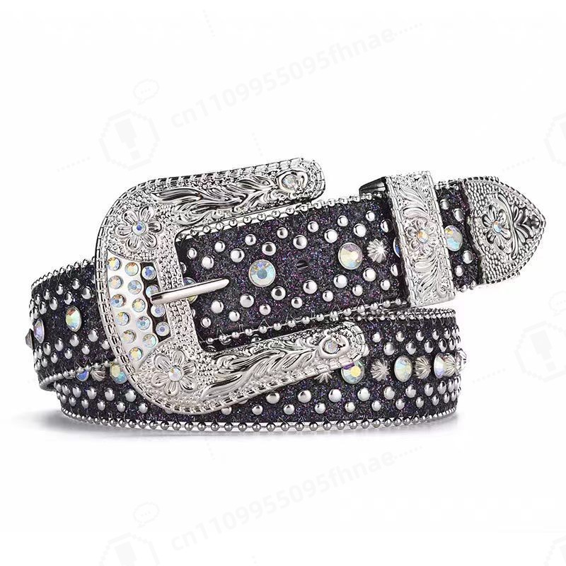 Y2K Style Rhinestone Belt For  - Jeans 评论和价格