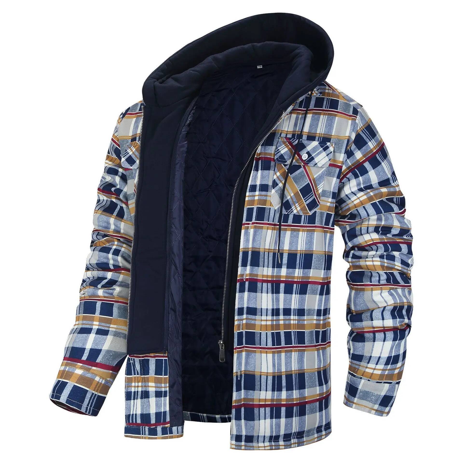 Winter Flannel Plaid Jacket Me - Flannel Plaid Shirt Heavy Weight 评论和价格