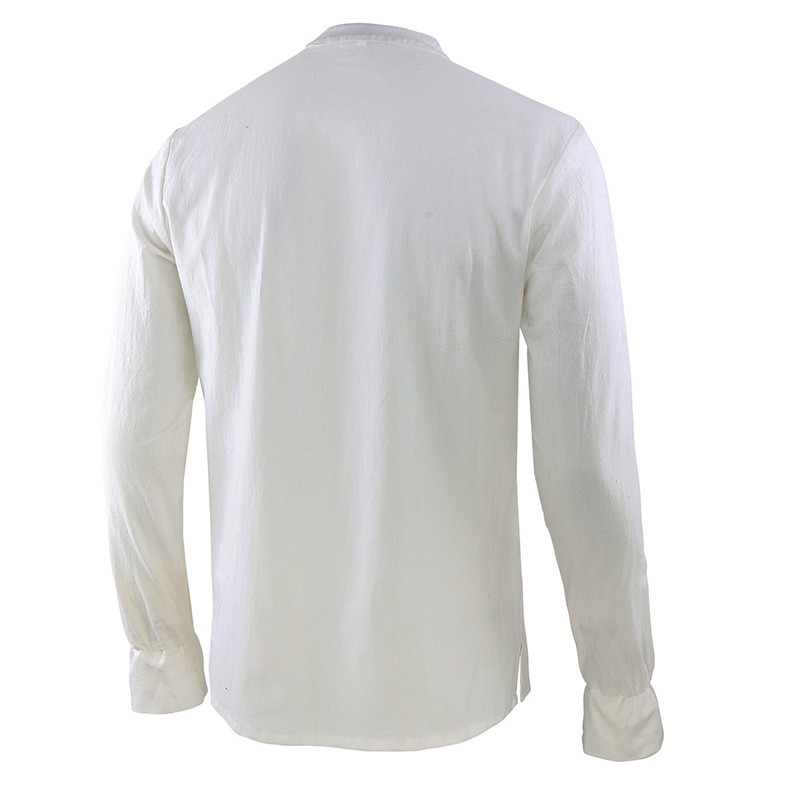 Men's Renaissance Shirt Pirate - Mens Linen Shirt Long Sleeve 评论和价格