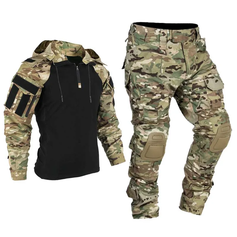 Men Tactical Uniform Milit Out - Tactical Military Shirt Cargo 评论和价格